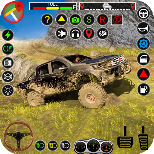 van de weg jeep simulator 4x4