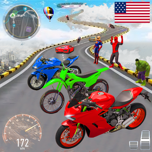 GT Moto Stunts 3D : Jeux de