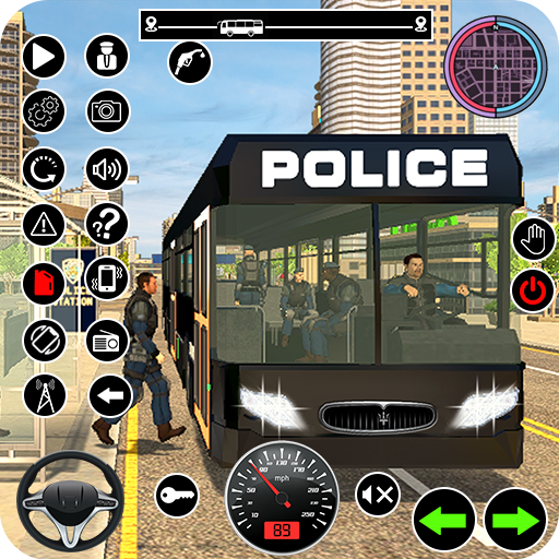 Police Bus Game: US Cops Coach