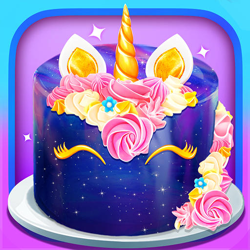 Galaxy Unicorn Cake