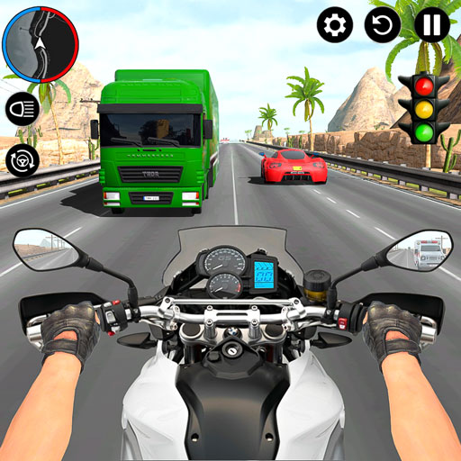 バイクレースのゲーム 3d 2023