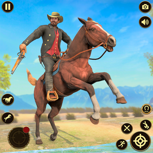 Jeux De Cowboy Avec Un Cheval