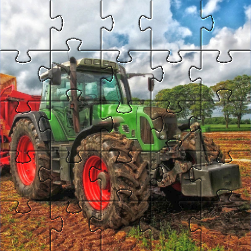 Coole Traktor-Puzzles