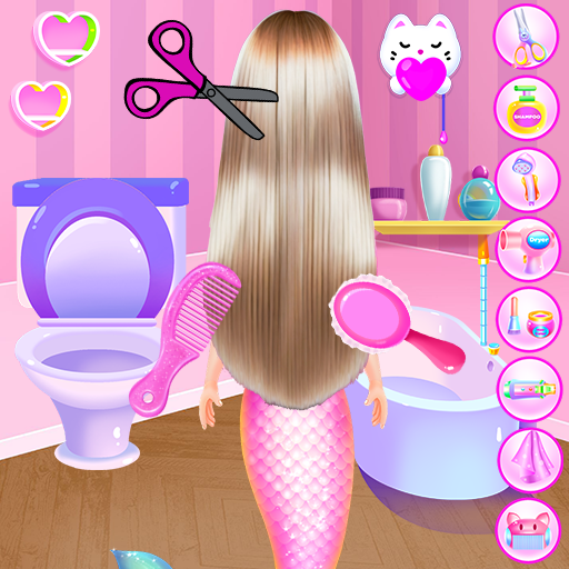 Princess Mermaid At Hair Salon