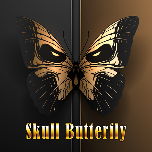 Skull Butterfly Тема +HOME