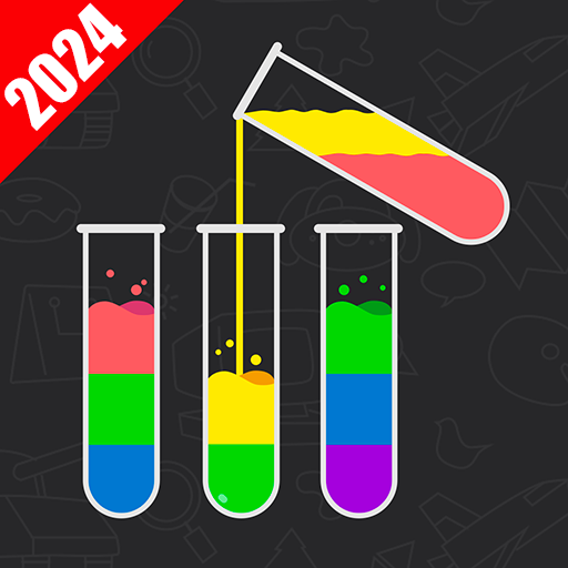 물 분류 퍼즐 게임 - 재미있는 색상 분류 퍼즐 게임