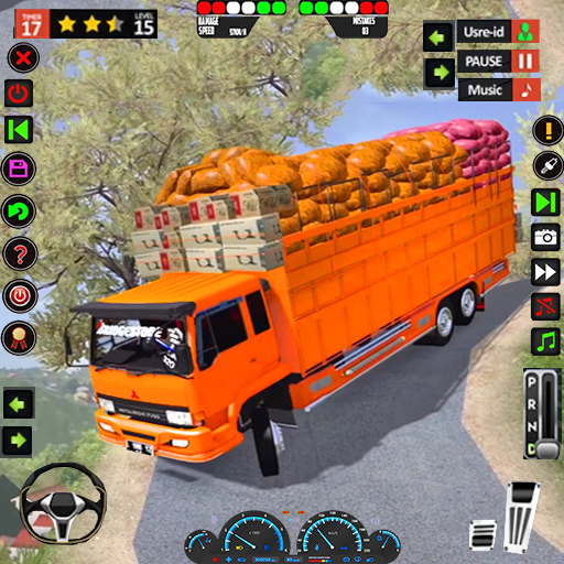 Sim kargo truk lumpur offroad