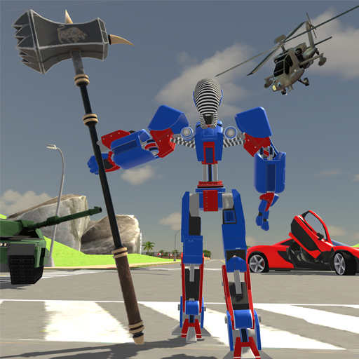 Stunt Car-Robot Transform Game