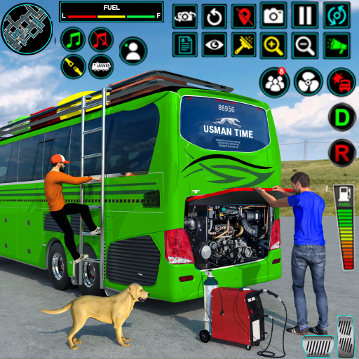 Mga laro sa India bus drive 3d