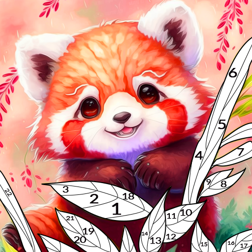 Raccoon&Red Panda Coloring