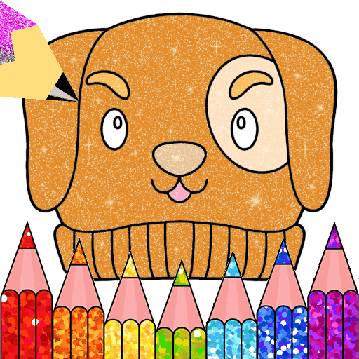 Glitter Mask Coloring Game