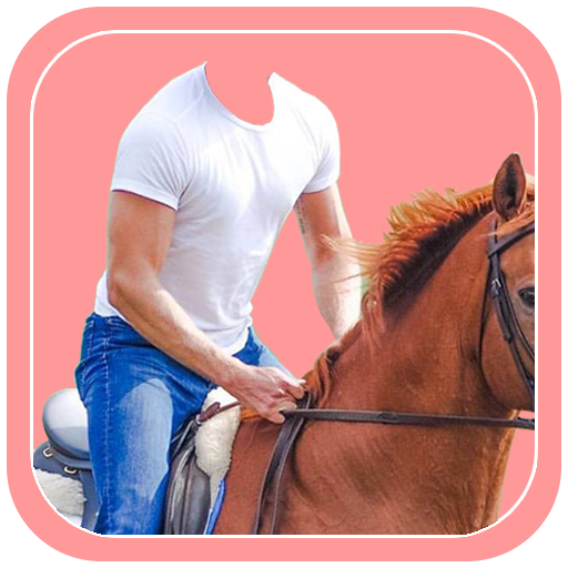 Horse With Man Photo Suit HD