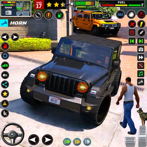 Suv jeep gra wyścigowa 3d