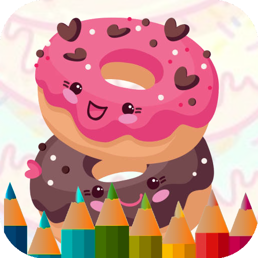 game mewarnai donat manis