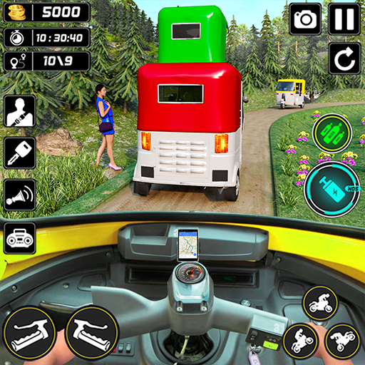 City Rickshaw Driving Games 3D