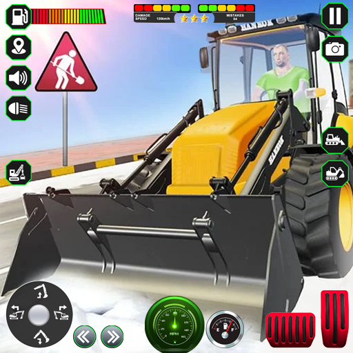 Snow Plow Excavator Simulator